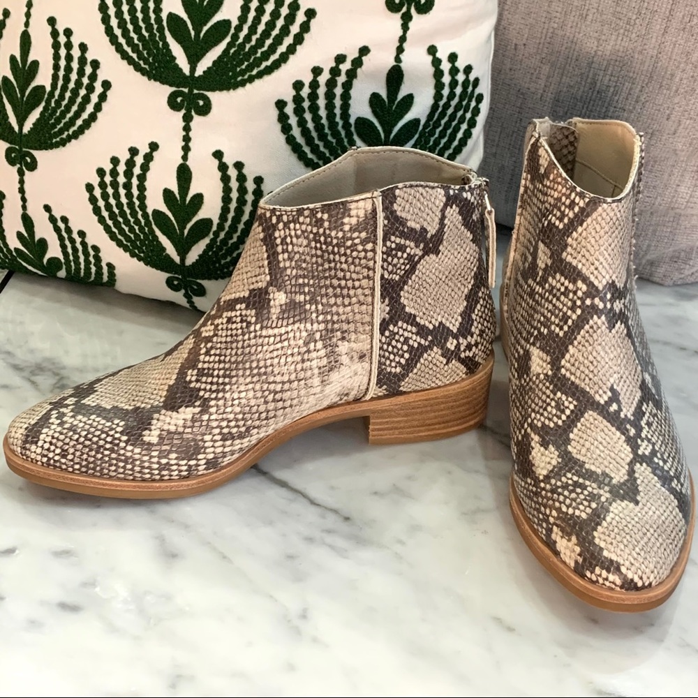 Dolce Vita Tavin Snake Print Bootie